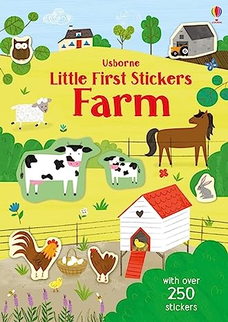 Usborne Little First Stickers Farm Book