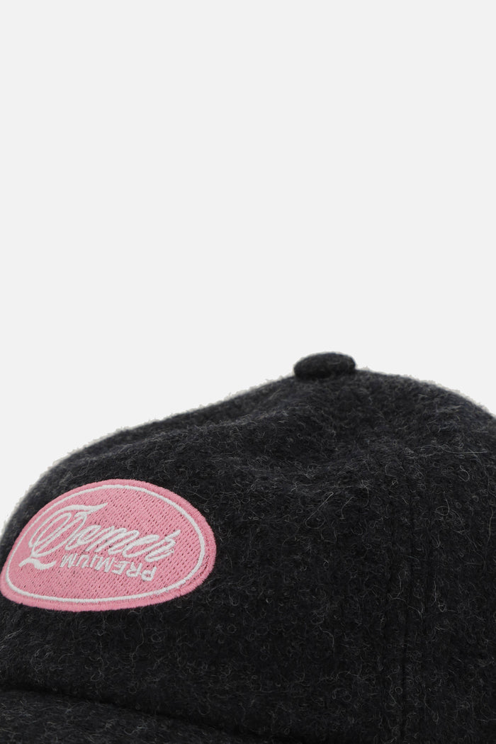 Vorte baseball cap in mohair wool blend