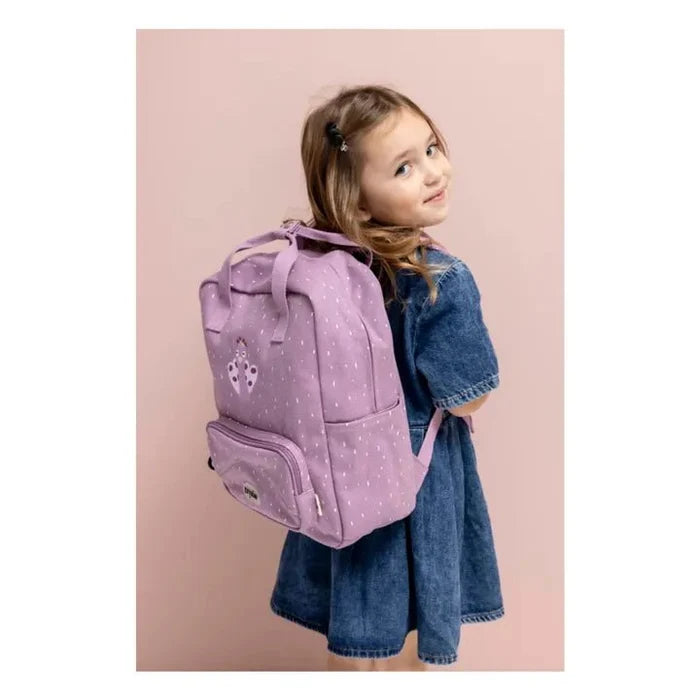 TRIXIE Animal Print Recycled Cotton Kids Backpack - Large in Kuwait - Waha Lifestyle