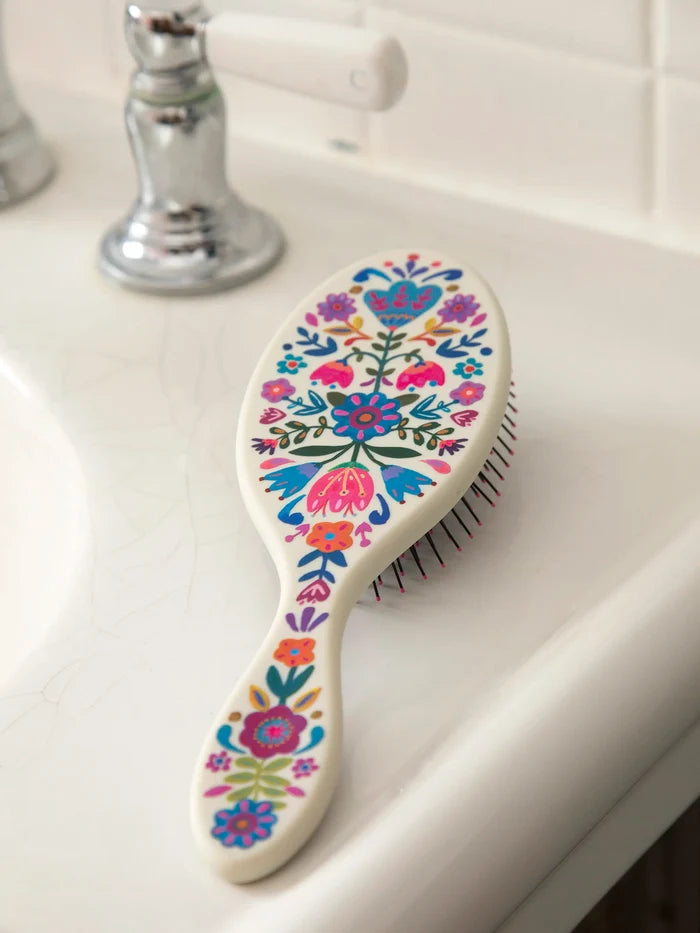 Wet / Dry Detangling Hairbrush - Cream-view 2