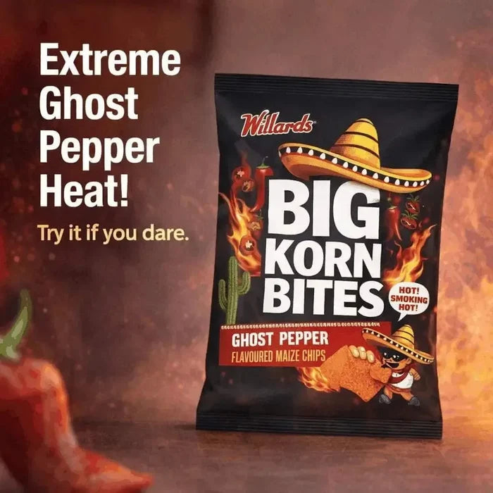 Willards Big Korn Bites Ghost Pepper - 120g Facebook Ad