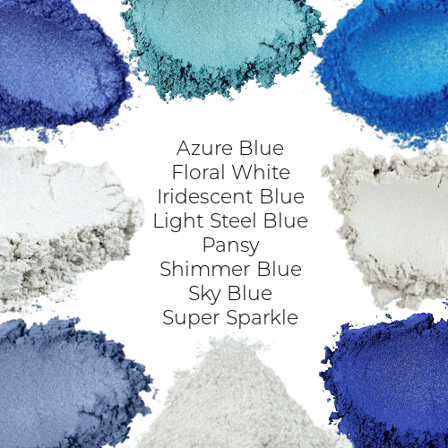 * Winter Colors Mica Sample Pack - 8 Winter Colors - NorthWood Candle & Craft