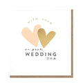 With Love On Your Wedding Day Card with Hearts - Waha Lifestyle