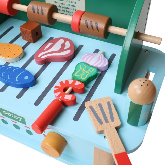 Le Petit Souk - Wooden Toy - Barbecue Set - Details