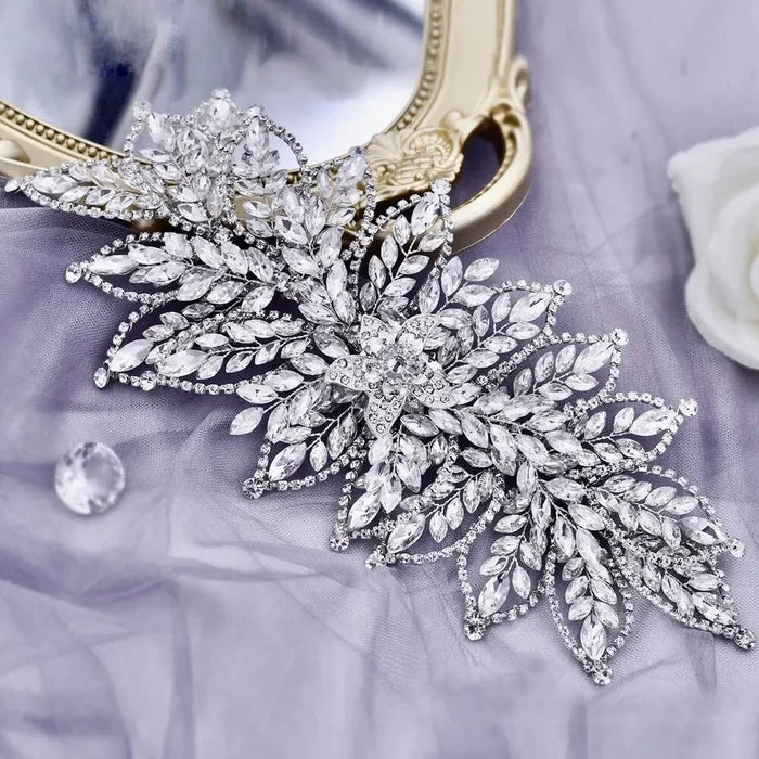 Wedding Hair Accessories - Silver Crystal Bridal Headdress